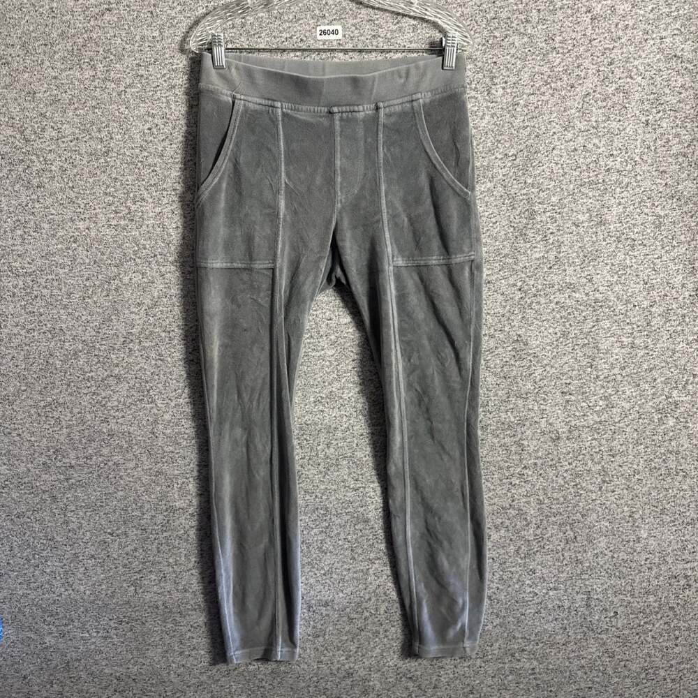 XCVI Women's Size Medium Pull On Gray Soft Velour Wallace Pant Leggings